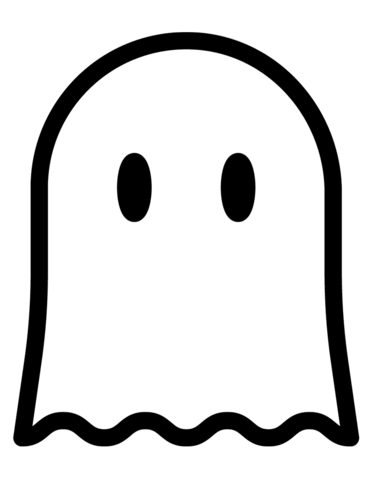 Halloween Ghost Coloring Page